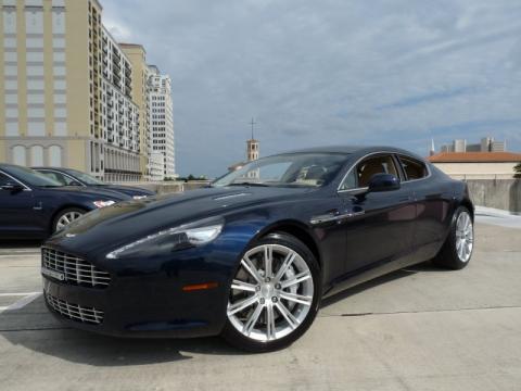 Midnight Blue Aston Martin Rapide Sedan.  Click to enlarge.