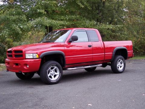 Flame Red Dodge Ram 1500 Sport Club Cab 4x4.  Click to enlarge.