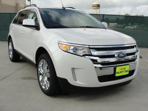 White Platinum Tri-Coat Ford Edge Limited.  Click to enlarge.