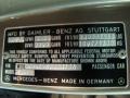 Info Tag of 1989 Mercedes-Benz S Class 560 SEL #14
