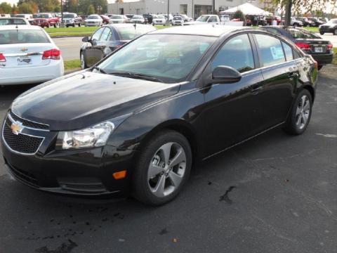 Black Granite Metallic 2011 Chevrolet Cruze LT with Jet Black Leather 
