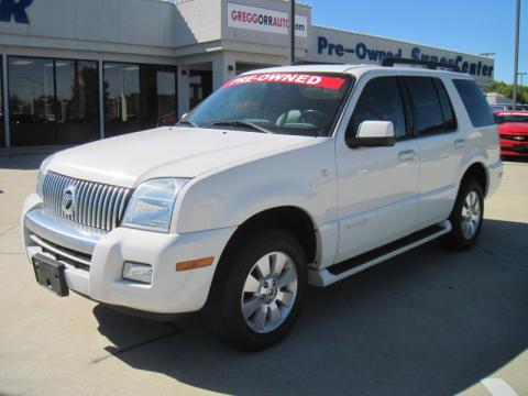 White Suede Mercury Mountaineer .  Click to enlarge.
