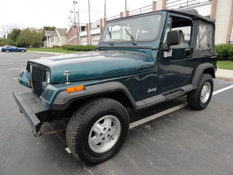 Emerald Green Pearl Jeep Wrangler S 4x4.  Click to enlarge.