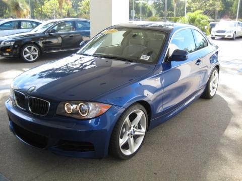 Montego Blue Metallic BMW 1 Series 135i Coupe.  Click to enlarge.