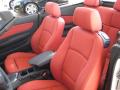  2010 BMW 1 Series Coral Red Boston Leather Interior #5