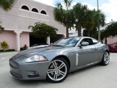 Lunar Grey Metallic Jaguar XK XKR Coupe.  Click to enlarge.