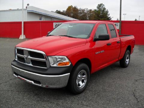 Flame Red Dodge Ram 1500 ST Quad Cab 4x4.  Click to enlarge.