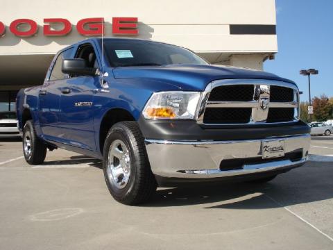 Deep Water Blue Pearl Dodge Ram 1500 ST Crew Cab 4x4.  Click to enlarge.