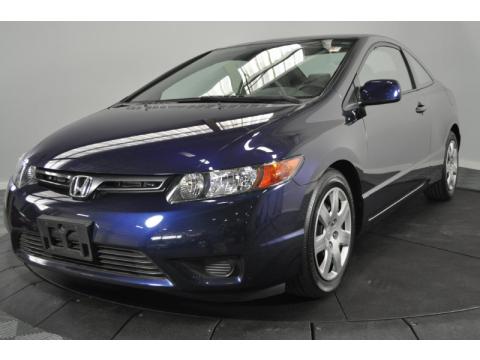 Royal Blue Pearl Honda Civic LX Coupe.  Click to enlarge.