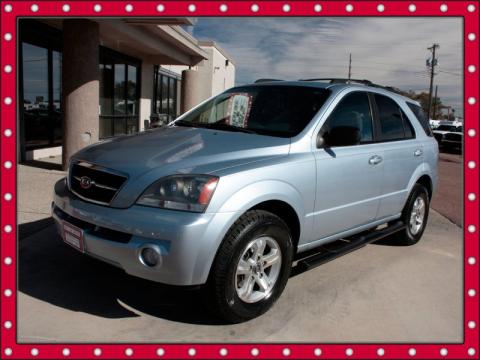 Ice Blue Metallic Kia Sorento EX 4WD.  Click to enlarge.