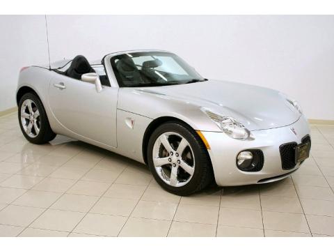 Cool Silver Pontiac Solstice GXP Roadster.  Click to enlarge.