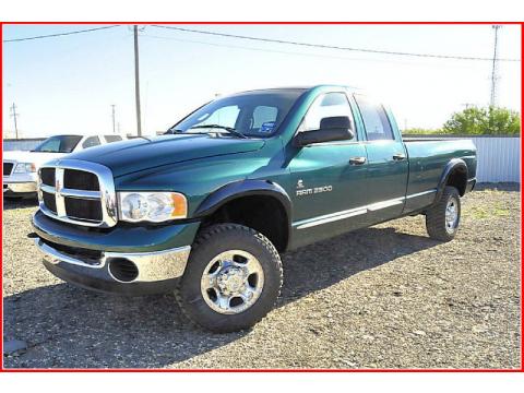 Timberline Green Pearl Dodge Ram 2500 SLT Quad Cab 4x4.  Click to enlarge.