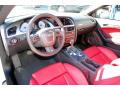  Magma Red Silk Nappa Leather Interior Audi S5 #14