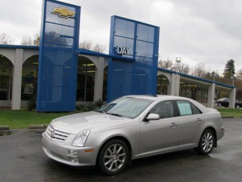 Light Platinum Cadillac STS 4 V8 AWD.  Click to enlarge.