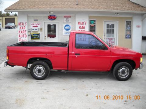 Aztec Red Nissan Hardbody Truck Regular Cab.  Click to enlarge.