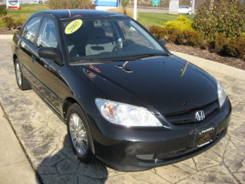 Nighthawk Black Pearl Honda Civic LX Sedan.  Click to enlarge.