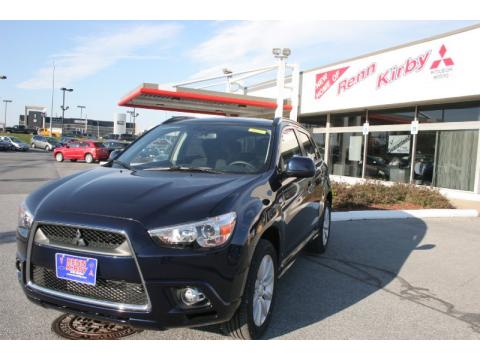 Cosmic Blue Metallic Mitsubishi Outlander Sport SE 4WD.  Click to enlarge.