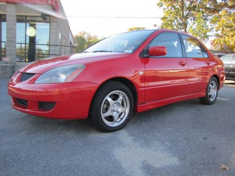 Phoenix Red Mitsubishi Lancer OZ Rally.  Click to enlarge.