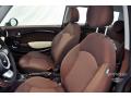  2010 Mini Cooper Hot Chocolate Leather/Cloth Interior #11