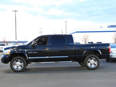 Black Dodge Ram 2500 Laramie Mega Cab 4x4.  Click to enlarge.