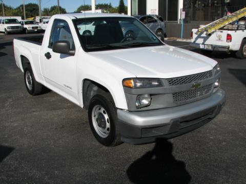 Summit White Chevrolet Colorado Regular Cab.  Click to enlarge.