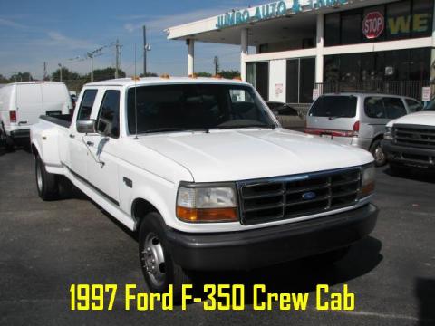 Oxford White Ford F350 XLT Crew Cab Dually.  Click to enlarge.