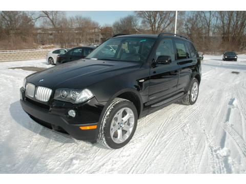 Jet Black BMW X3 xDrive30i.  Click to enlarge.