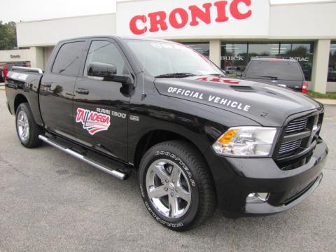 Brilliant Black Crystal Pearl Dodge Ram 1500 Sport Crew Cab.  Click to enlarge.