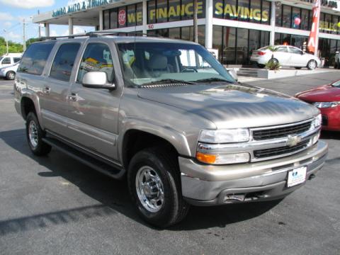 Light Pewter Metallic Chevrolet Suburban 2500 LT.  Click to enlarge.