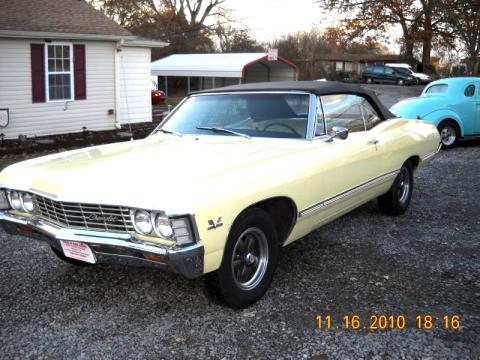 Butternut Yellow Chevrolet Impala Convertible.  Click to enlarge.