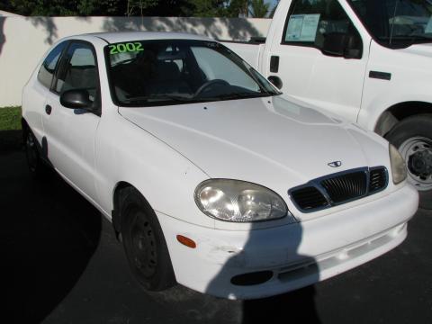 Galaxy White Daewoo Lanos Sport Coupe.  Click to enlarge.