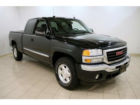 Onyx Black GMC Sierra 1500 Z71 Extended Cab 4x4.  Click to enlarge.