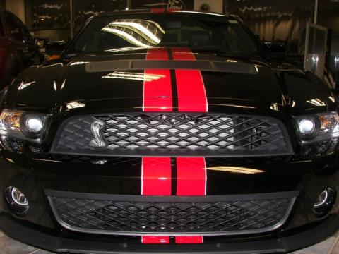 Ebony Black Ford Mustang Shelby GT500 SVT Performance Package Coupe.  Click to enlarge.