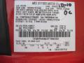 Ford Color Code D3 Torch Red #10 Ford Color Code D3 Torch Red #10