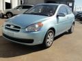 Front 3/4 View of 2011 Hyundai Accent GS 3 Door #7
