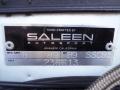 Info Tag of 1989 Ford Mustang Saleen SSC Fastback #32