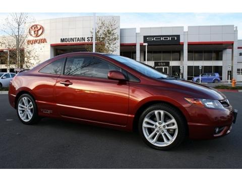 Habanero Red Pearl Honda Civic Si Coupe.  Click to enlarge.