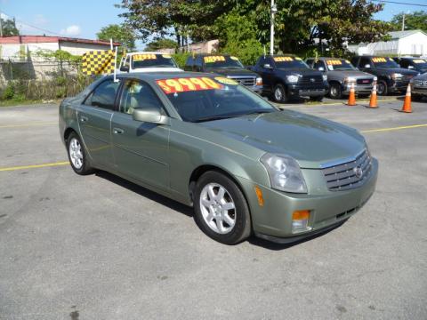 Silver Green Cadillac CTS Sedan.  Click to enlarge.