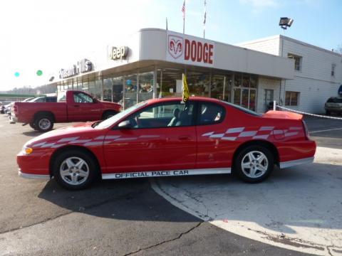 Torch Red 2000 Chevrolet Monte Carlo Limited Edition Pace Car SS with 