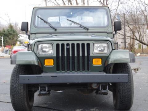 Moss Green Pearl Jeep Wrangler Rio Grande 4x4.  Click to enlarge.