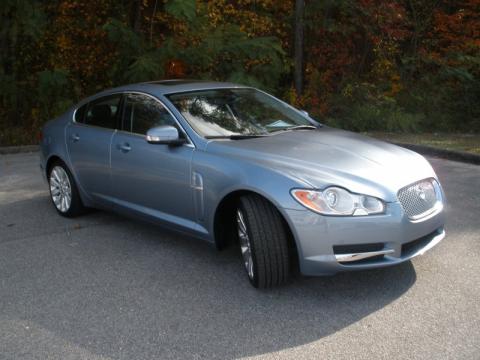 Azure Blue Metallic Jaguar XF Luxury.  Click to enlarge.