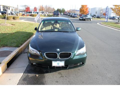 Oxford Green Metallic BMW 5 Series 530i Sedan.  Click to enlarge.