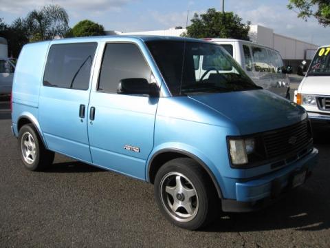 Light Quasar Blue Metallic Chevrolet Astro Cargo Van.  Click to enlarge.