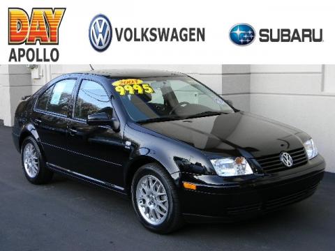 Black Volkswagen Jetta Wolfsburg Edition 1.8T Sedan.  Click to enlarge.