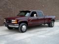 Front 3/4 View of 1997 GMC Sierra 3500 SLE Crew Cab 4x4 Dually #3