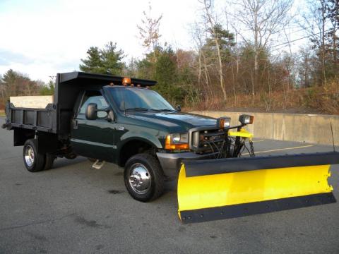 Woodland Green Metallic Ford F550 Super Duty XL Regular Cab 4x4 Dump Truck.  Click to enlarge.