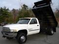 Front 3/4 View of 2002 Dodge Ram 3500 ST Regular Cab 4x4 Chassis Dump Truck #1