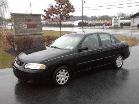 Blackout Black Nissan Sentra XE.  Click to enlarge.