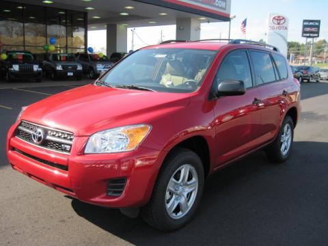 Barcelona Red Metallic 2011 Toyota RAV4 V6 with Sand Beige interior Barcelona Red Metallic 2011 Toyota RAV4 V6 with Sand Beige interior
