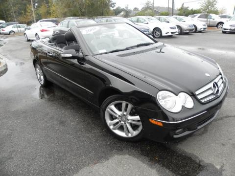 Black Mercedes-Benz CLK 350 Cabriolet.  Click to enlarge.